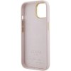 Guess GUHCP15SSMBSLP iPhone 15 / 14 / 13 6.1 różowy/pink hardcase Silicone Script Metal Logo & Frame
